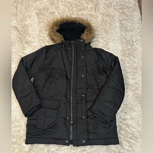GAP Men's Black Puffer Coat Cold Control Max